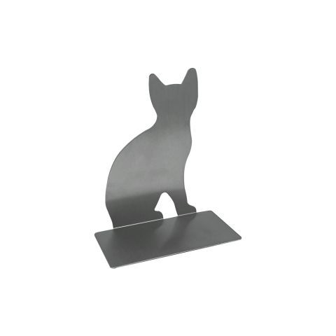 Подставка для книг в форме кота черная 12х14,5 ПОРТВАКТ — фото 3