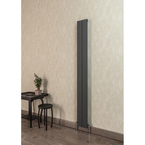 Алюминиевый радиатор черный 185 х 1800 (2) Драма — фото 2