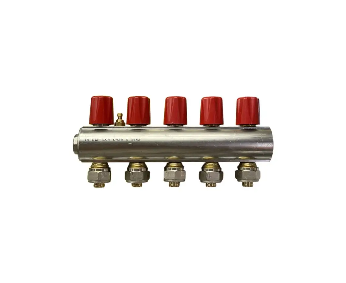 Коллектор ЭКА-1-1/2*5 красный