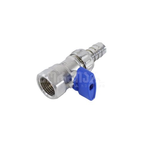 Кран шаровой мини 1/2 синий ECA — фото 2