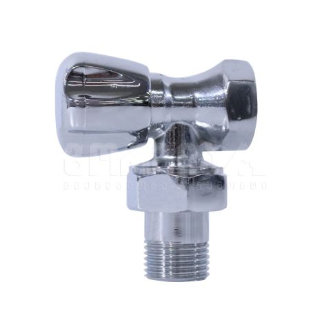 Уголок радиаторного клапана хромированный 1/2” ECA — фото 2
