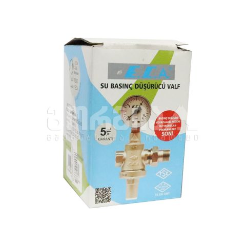 Регулятор давления воды с преобразователем 3/4 и манометром ECA — фото 2