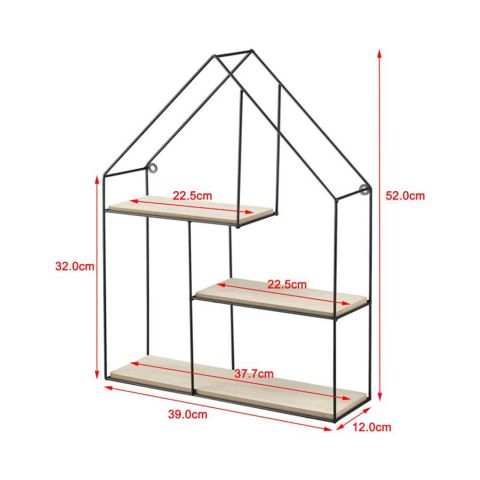 Полка металлическая 3 39*12*52 — фото 6