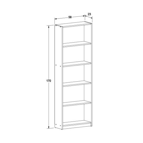 Книжный шкаф КТП-150-ФФ-1 — фото 6