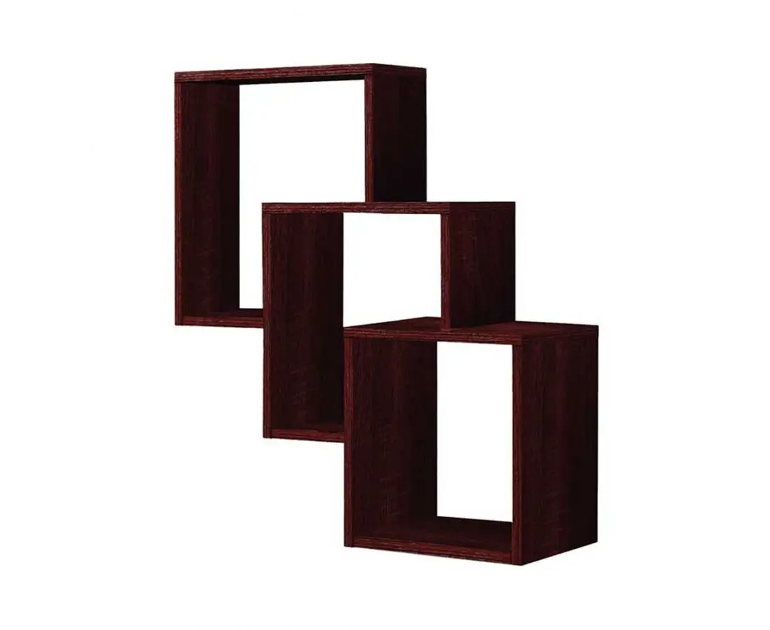 Полка настенная 3 шт 60*60*16 цвет темного дерева