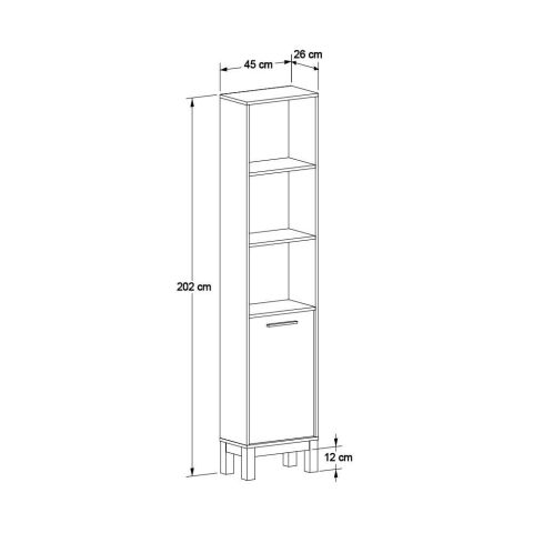 Книжный шкаф КТП-1410-МБ-1 — фото 6