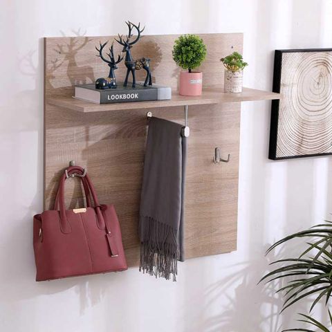 Вешалка для одежды 80*80*25 цвет дерева — фото 2