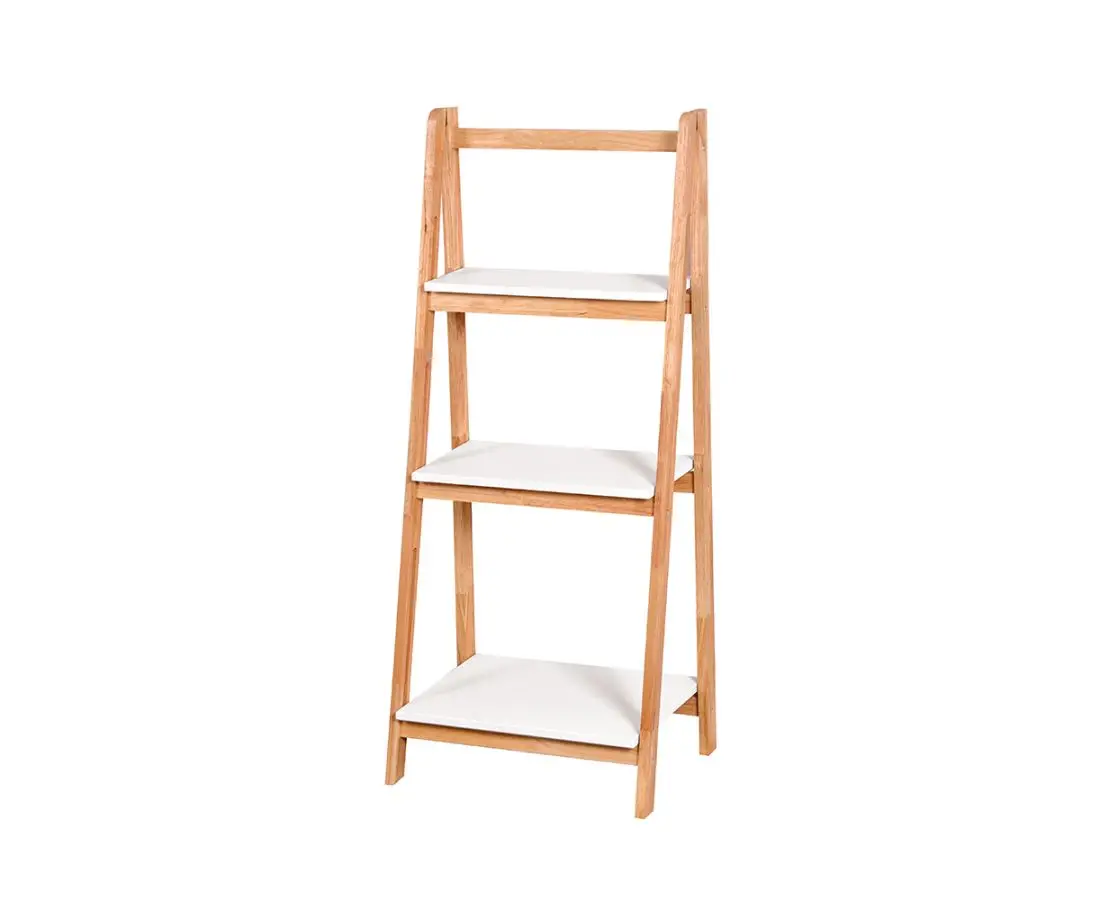 Полка-стойка - NH6832A (белый, натуральный) 42X25,5X97,5 CM