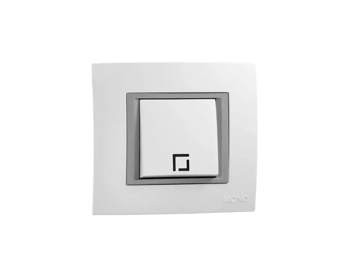 Выключатель одинарный MONTE белый - 105-010101-100