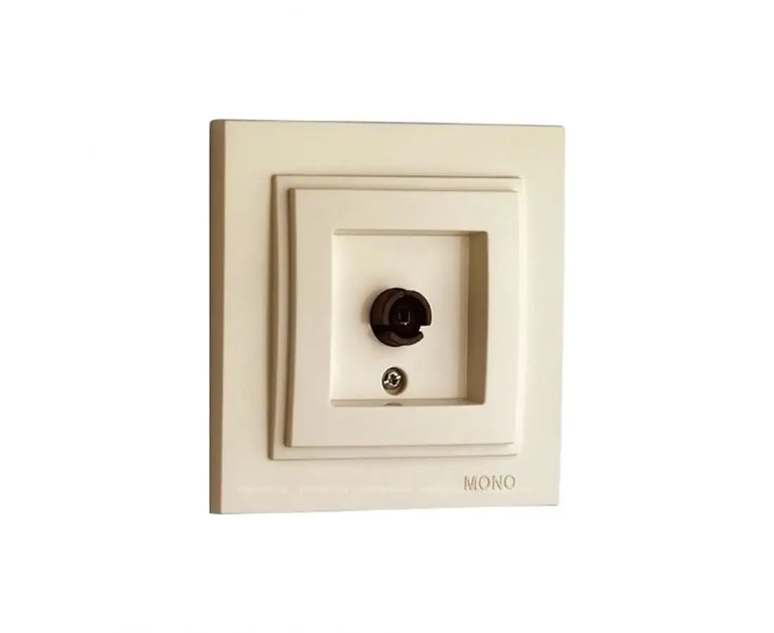 ТВ-розетка DESPINA кремовая - 102-170005-138