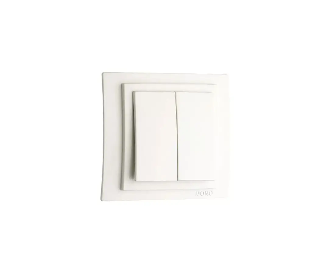 Переключатель двухпозиционный ЛАРИСА белый - 103-191925-102