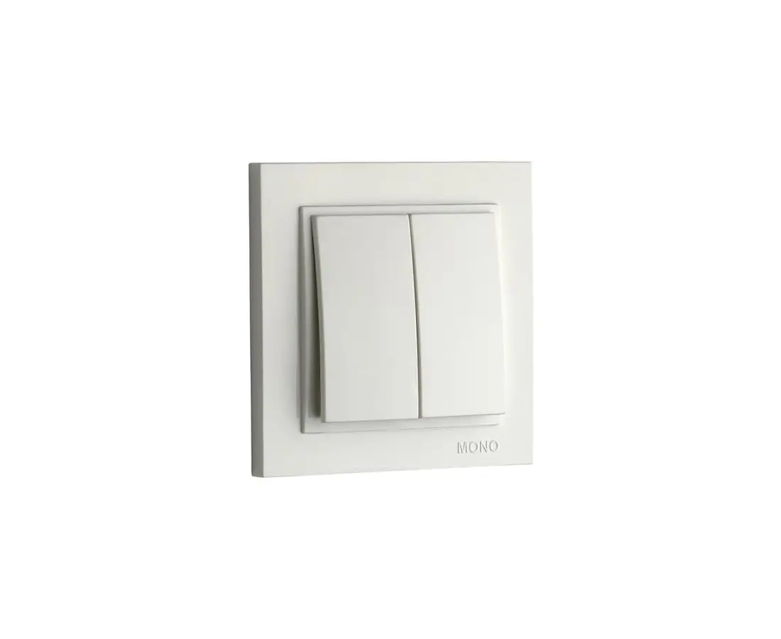 Выключатель реверсивный равномерный DESPINA белый - 102-190025-109