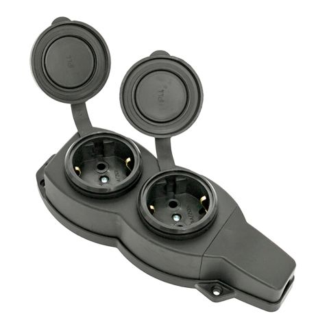 Хунди/розетка 2б/16а с резиновым колпачком EKF — фото 2