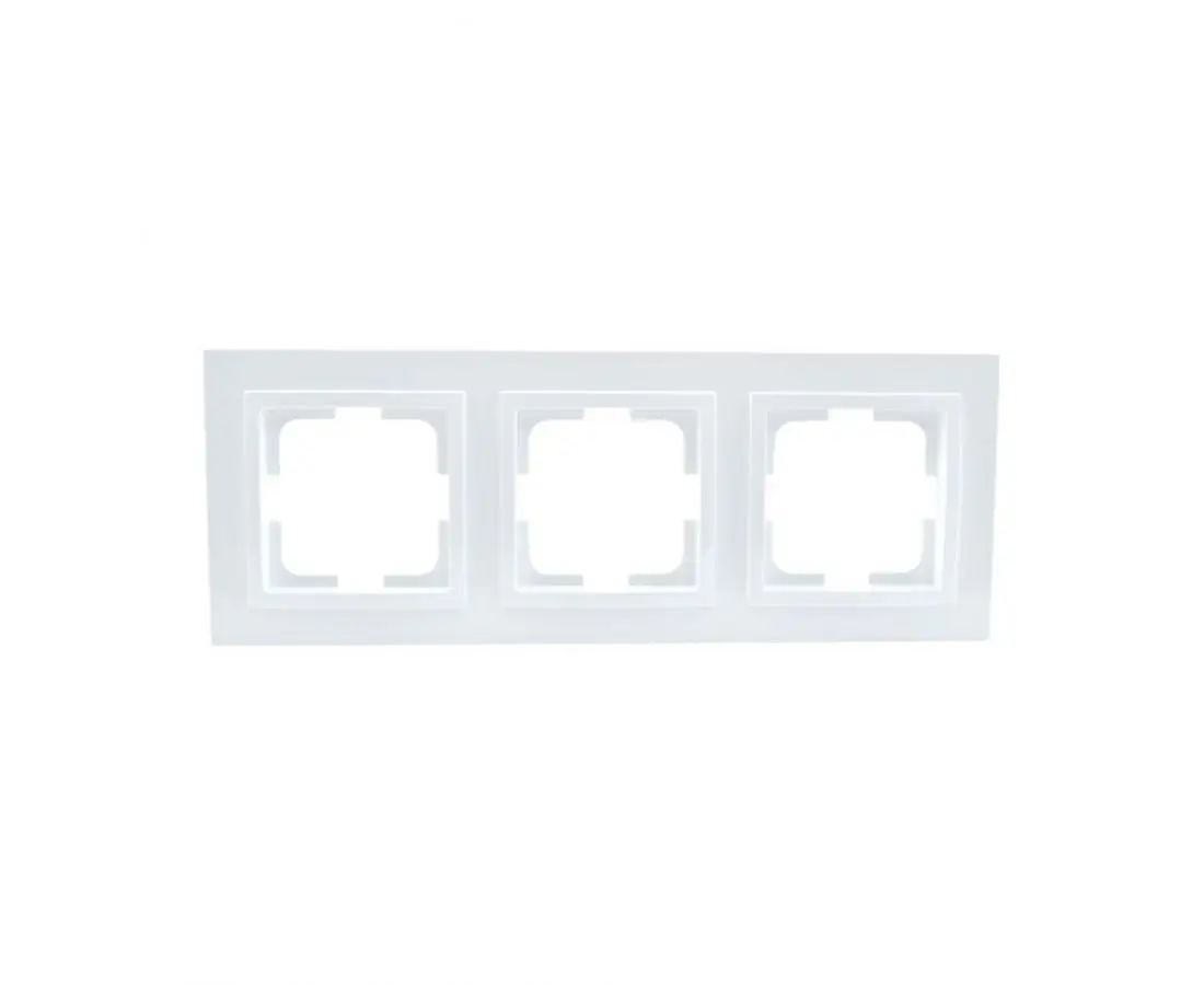 Рамка тройная ДЕСПИНА белая - 102-190000-162