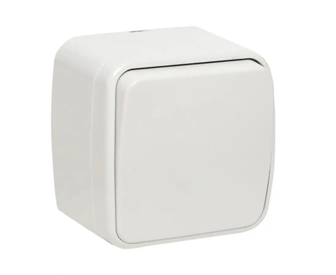 Внешний выключатель 1 кнопка 10А minskiEKF — фото 1