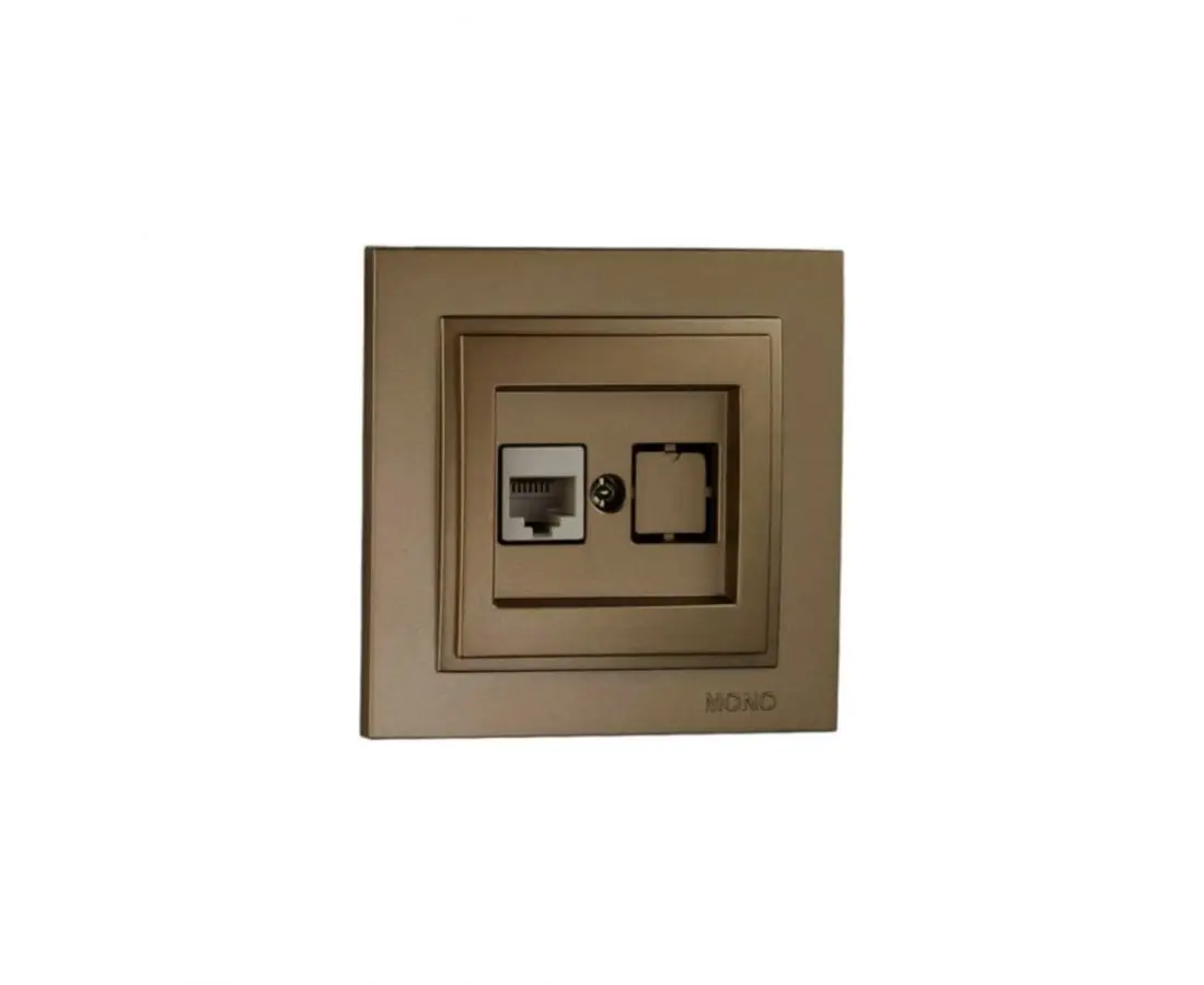 Розетка CAT6 DESPINA Бронза - 102-232305-125