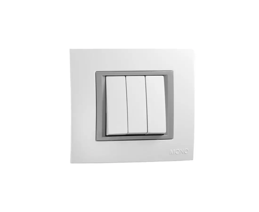 Переключатель трехпозиционный MONTE белый - 105-010101-114