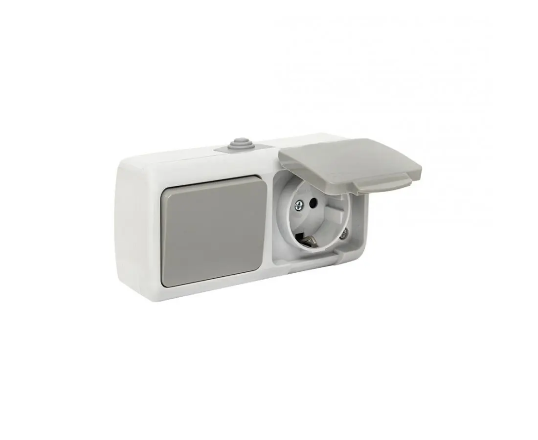 1b/16a крышка+1cl IP54 серый