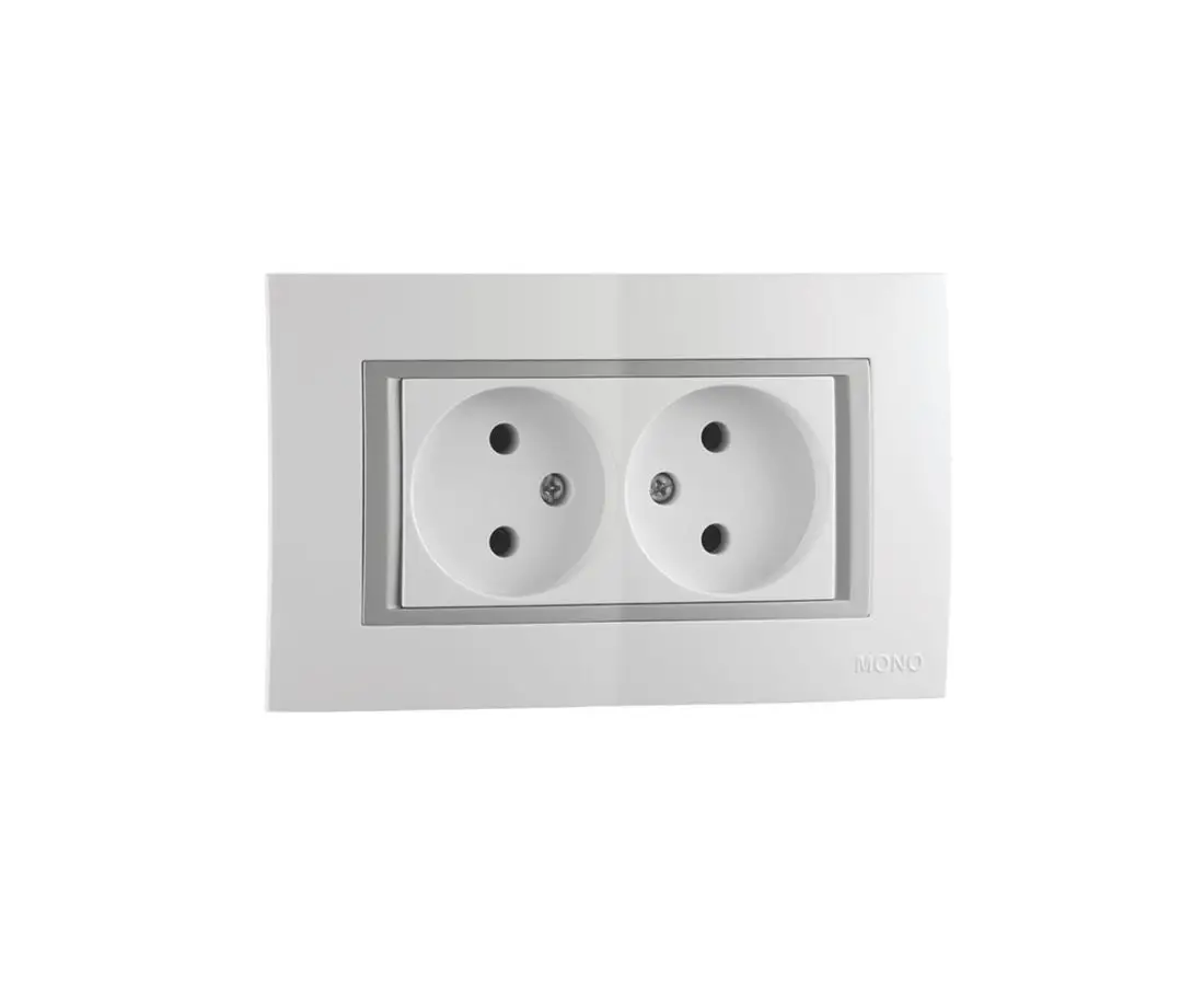 Розетка двойная MONTE белая - 105-010111-121