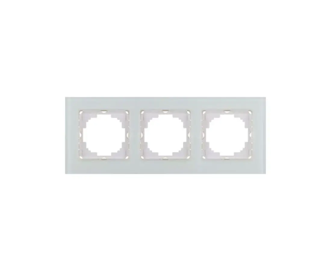 Стекло тройное в рамке allegra белое - 25WH0093