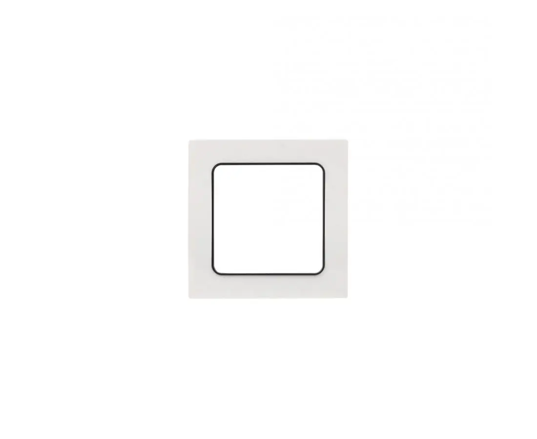 Рамка 1-об/белая/с черной линией/ EKF стокгольми
