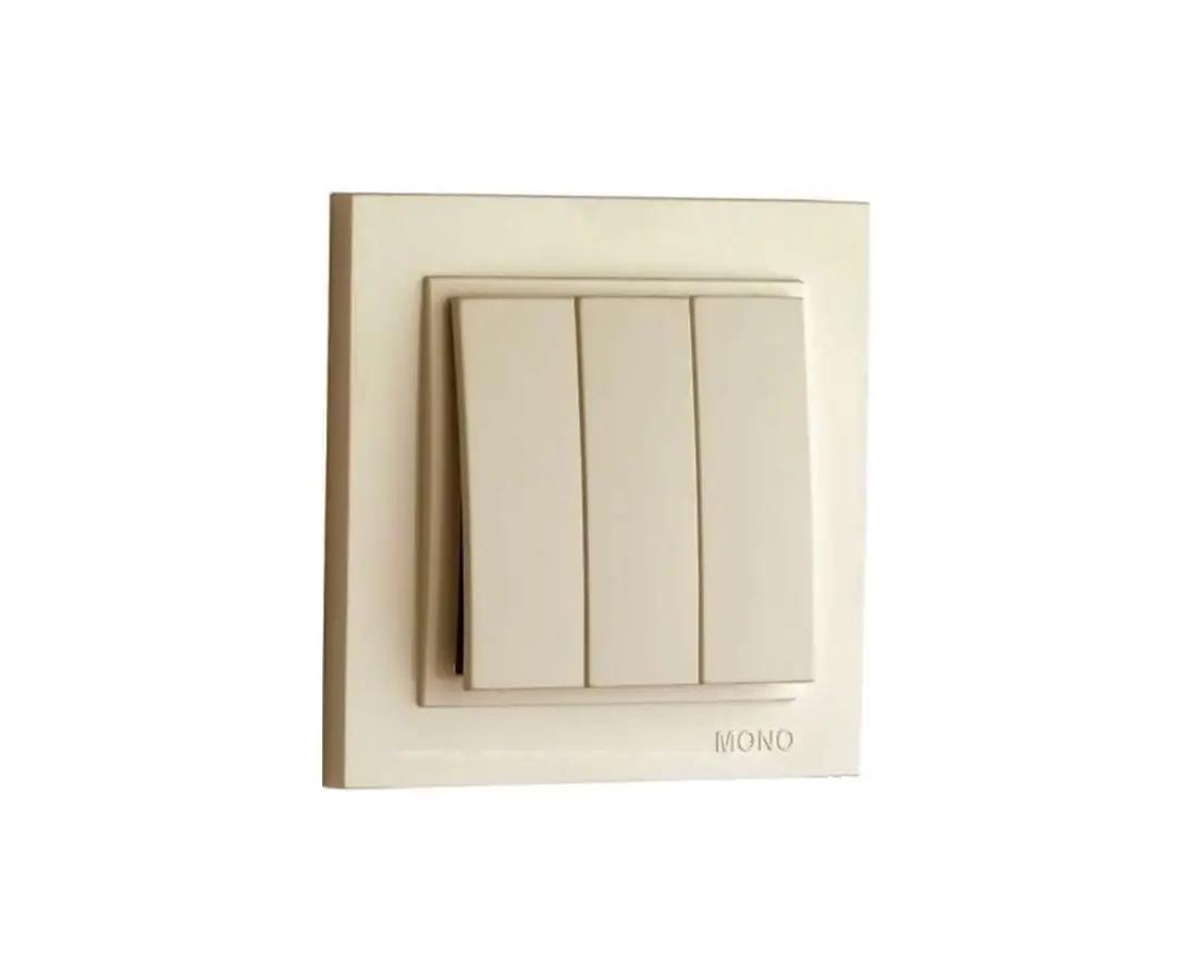 Трехпозиционный переключатель DESPINA кремовый - 102-170022-114