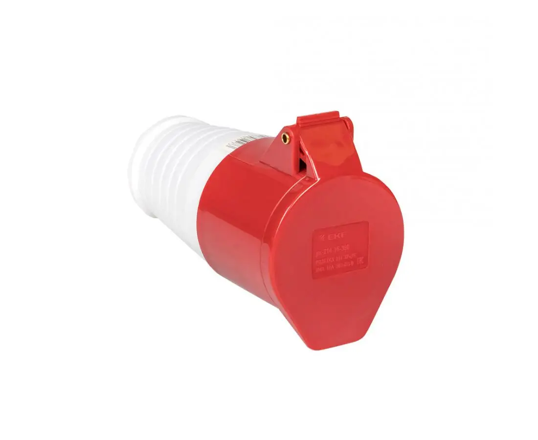 Розетка 214 3P+PE 16А 380В EKF
