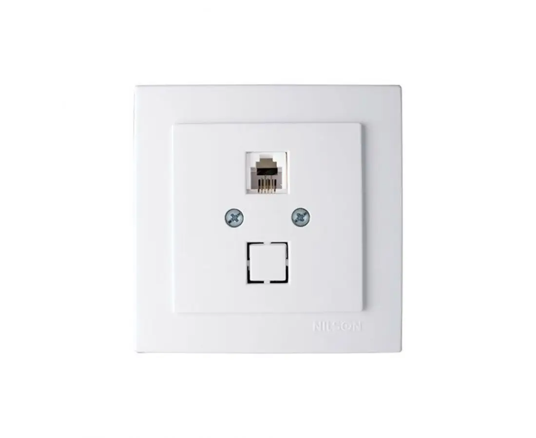 Телефонная розетка RJ11 Touran белая - 24111040