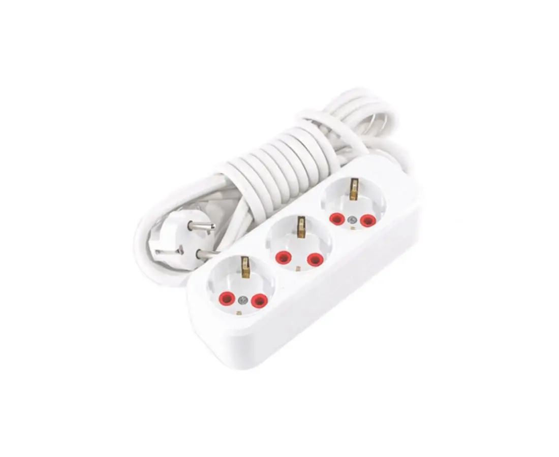 Удлинитель с трехсторонним заземлением 5м - АЙ-КА