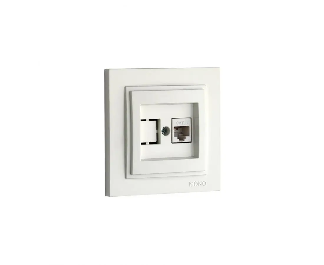 Интернет-розетка CAT6 DESPINA белая - 102-190005-125