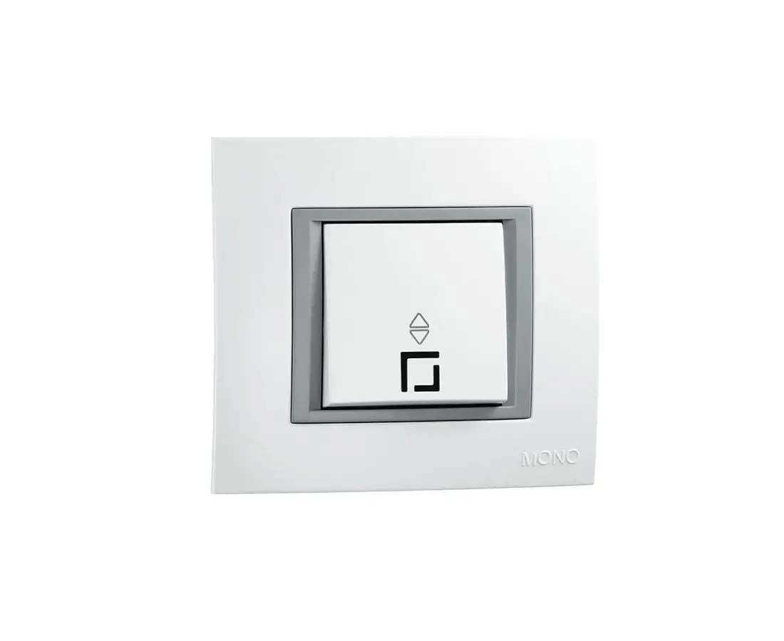 Выключатель реверсивный равномерный MONTE белый - 105-010101-109