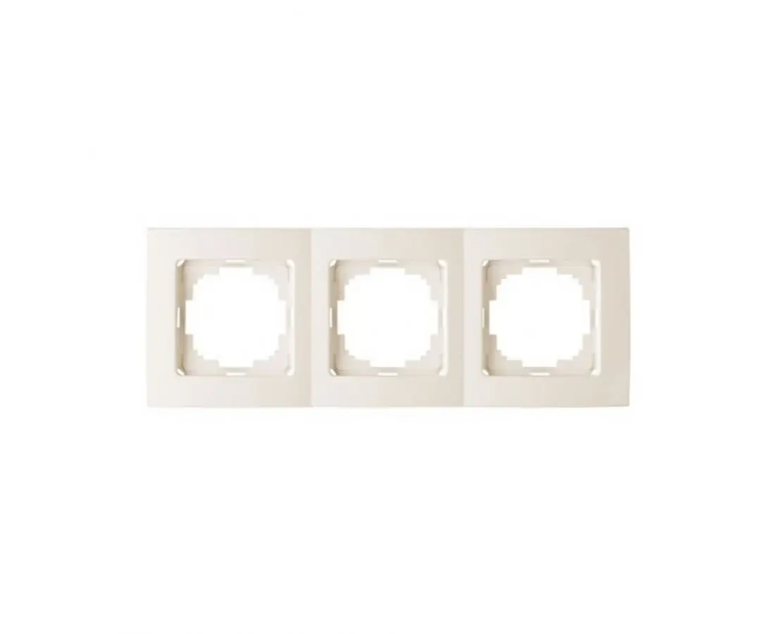 Рамка тройная Touran кремовая - 24120093