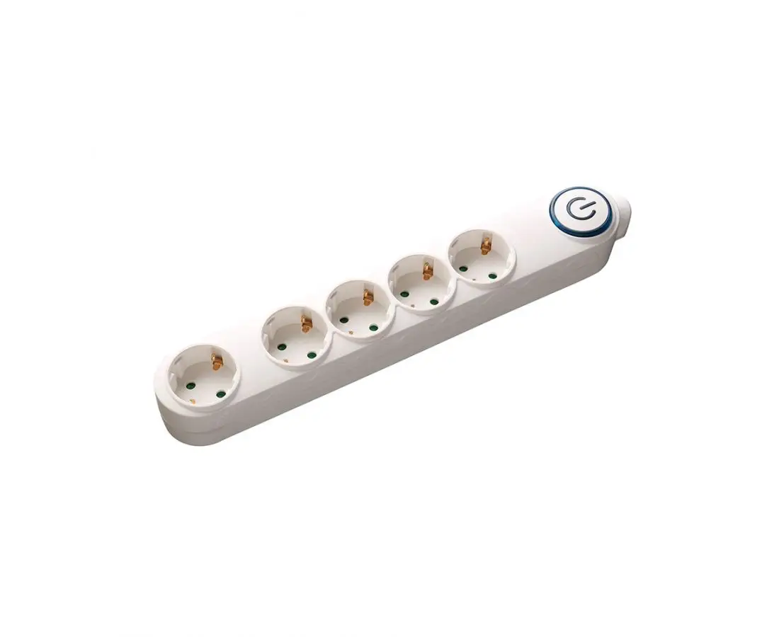 Удлинитель 5м*5 с заземлением, выключатель Linus