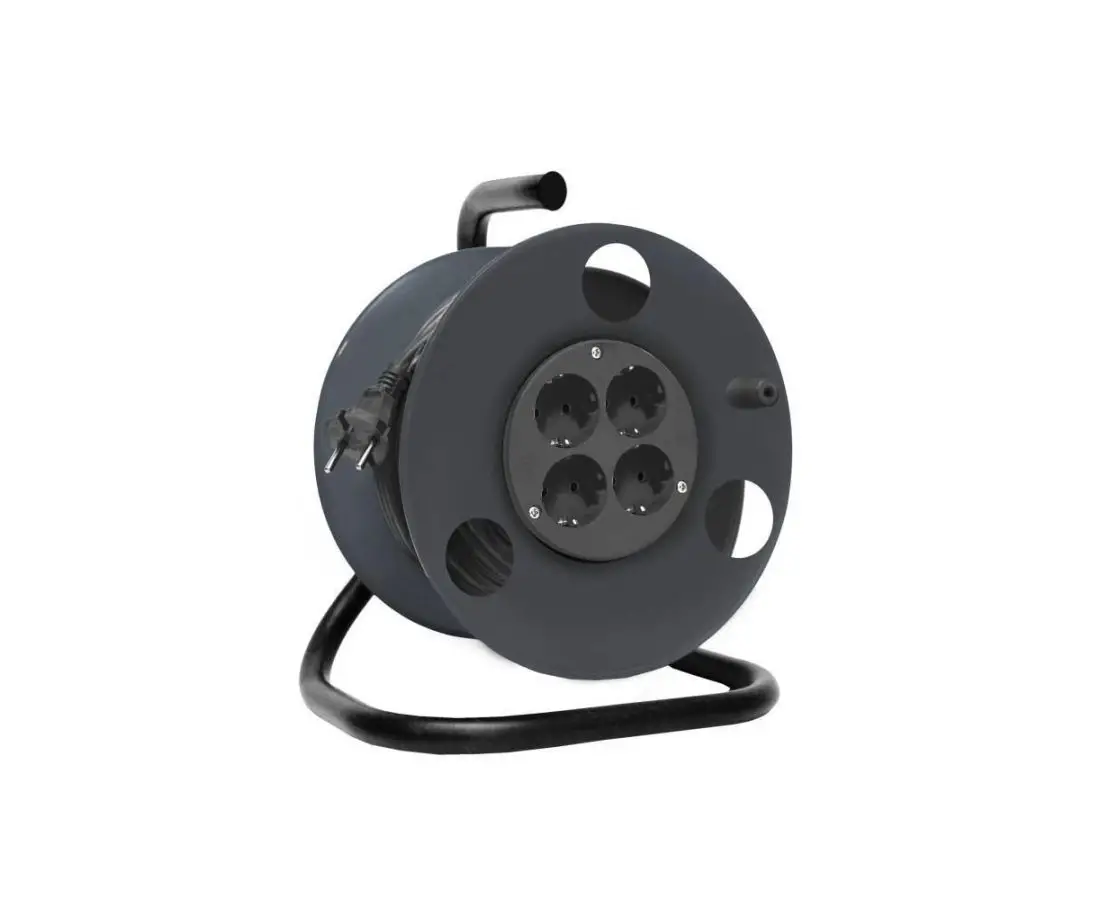 Удлинитель с кабелем 4 х 25 м с заземлением SOC28 Linus — фото 1