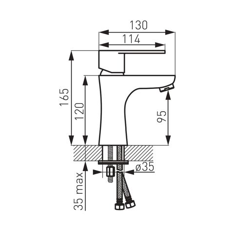 Смеситель для полотенец ALGEO BAG2 — фото 3