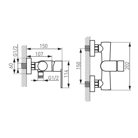 Смеситель для душа ALGEO BAG7 — фото 2
