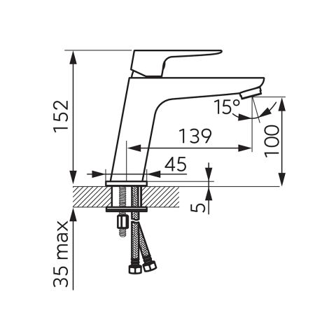 Смеситель для полотенец черный LIPPI ECOLOGICA BLP2EABL — фото 2