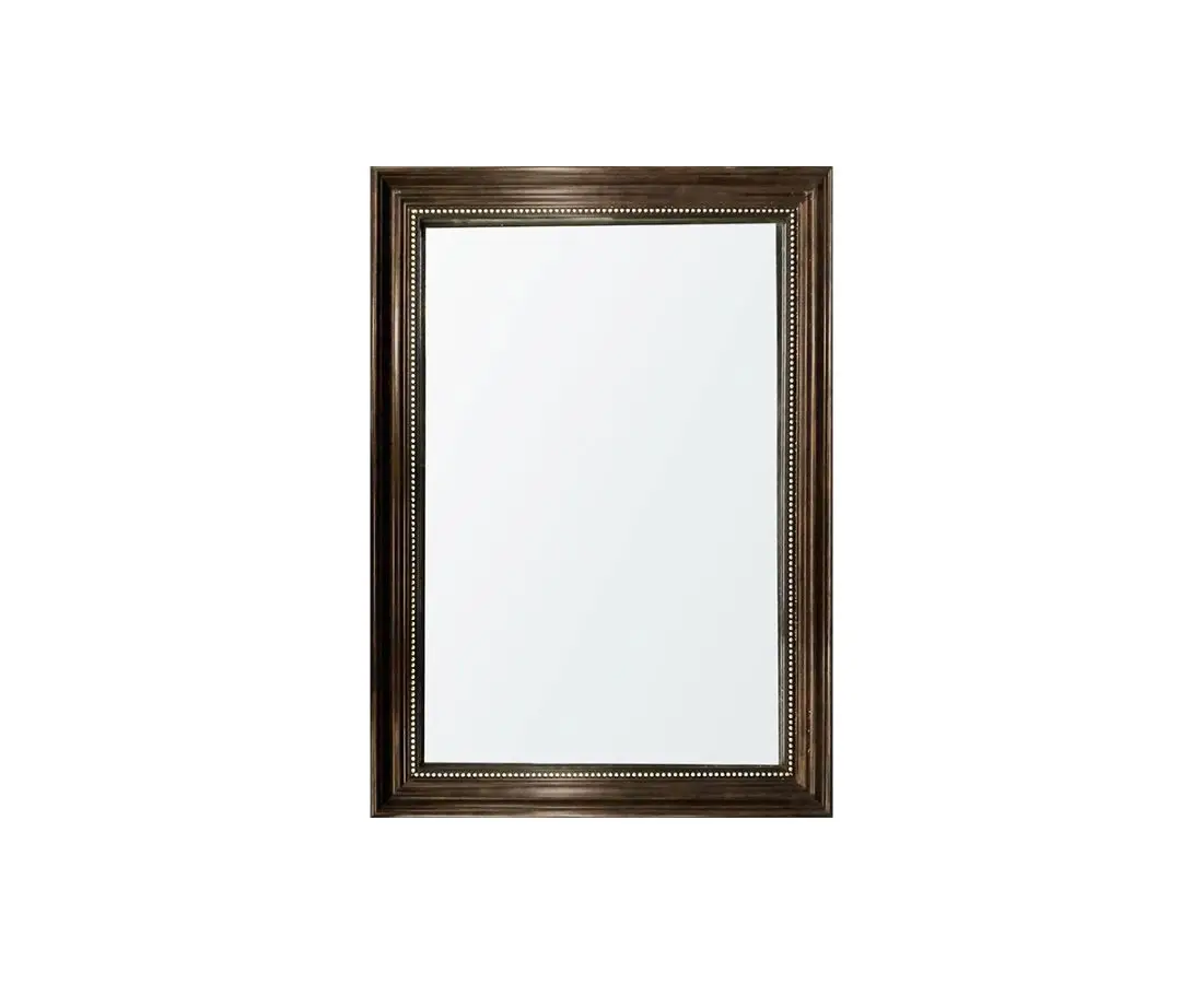 Зеркало для ванной 70*50 с деревянными уголками GY-7014