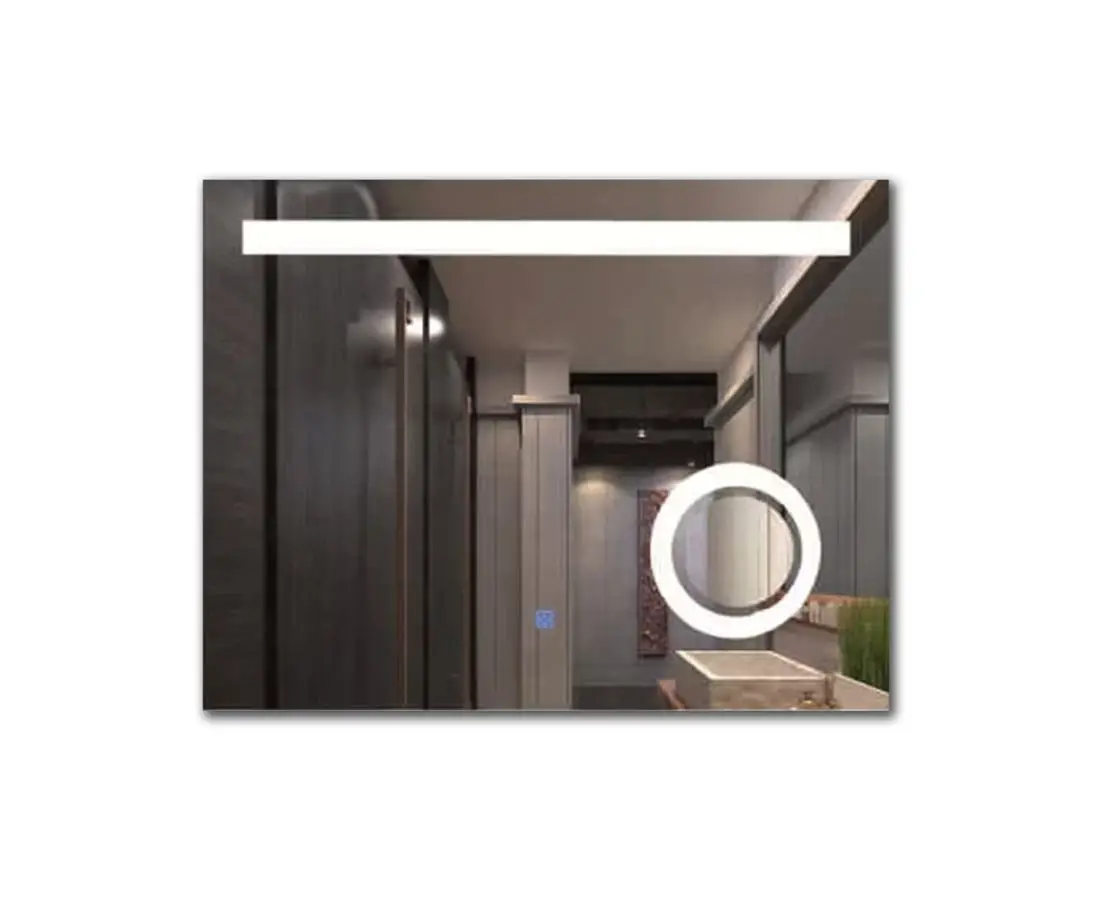 Зеркало для ванной с подсветкой LED-1004 70*50 Противотуманный