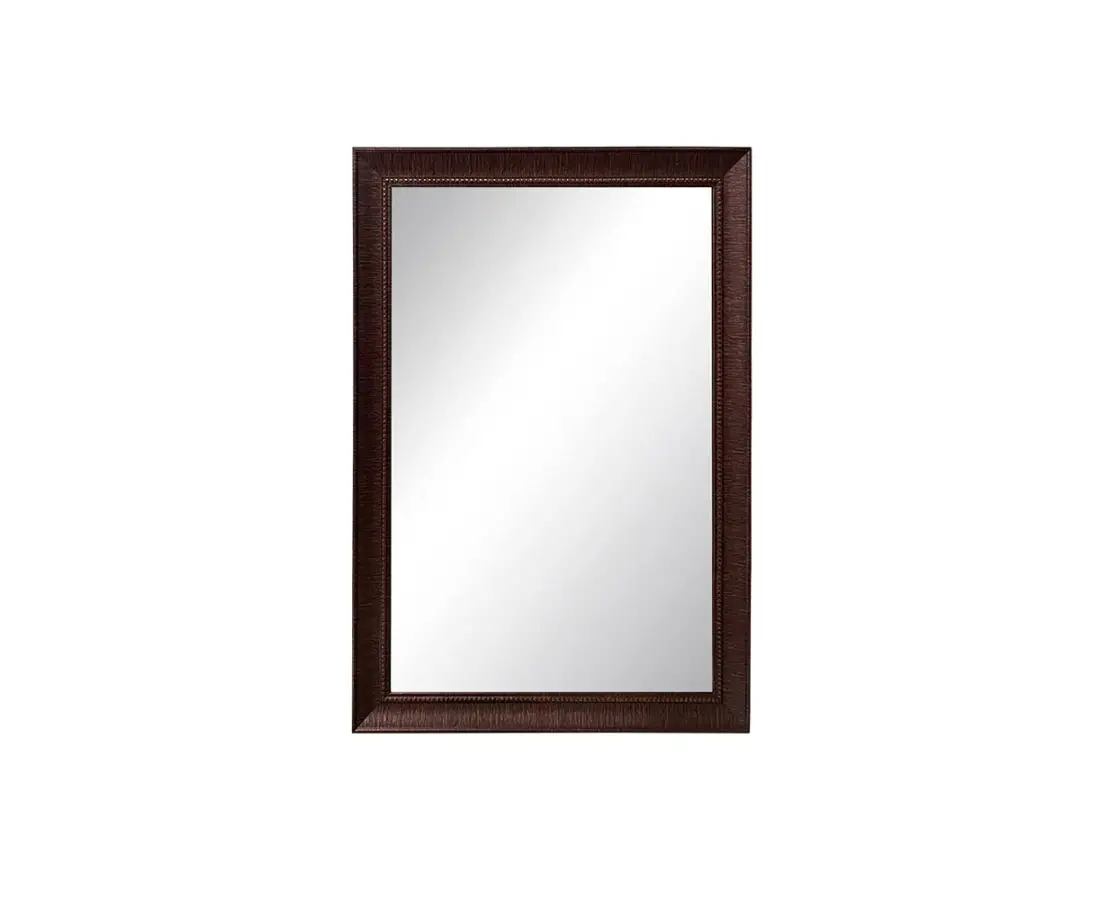 Зеркало для ванной 70*50 с деревянными уголками GY-7009