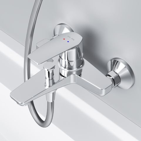 Смеситель для ванной хром Gem F90A10000 — фото 2