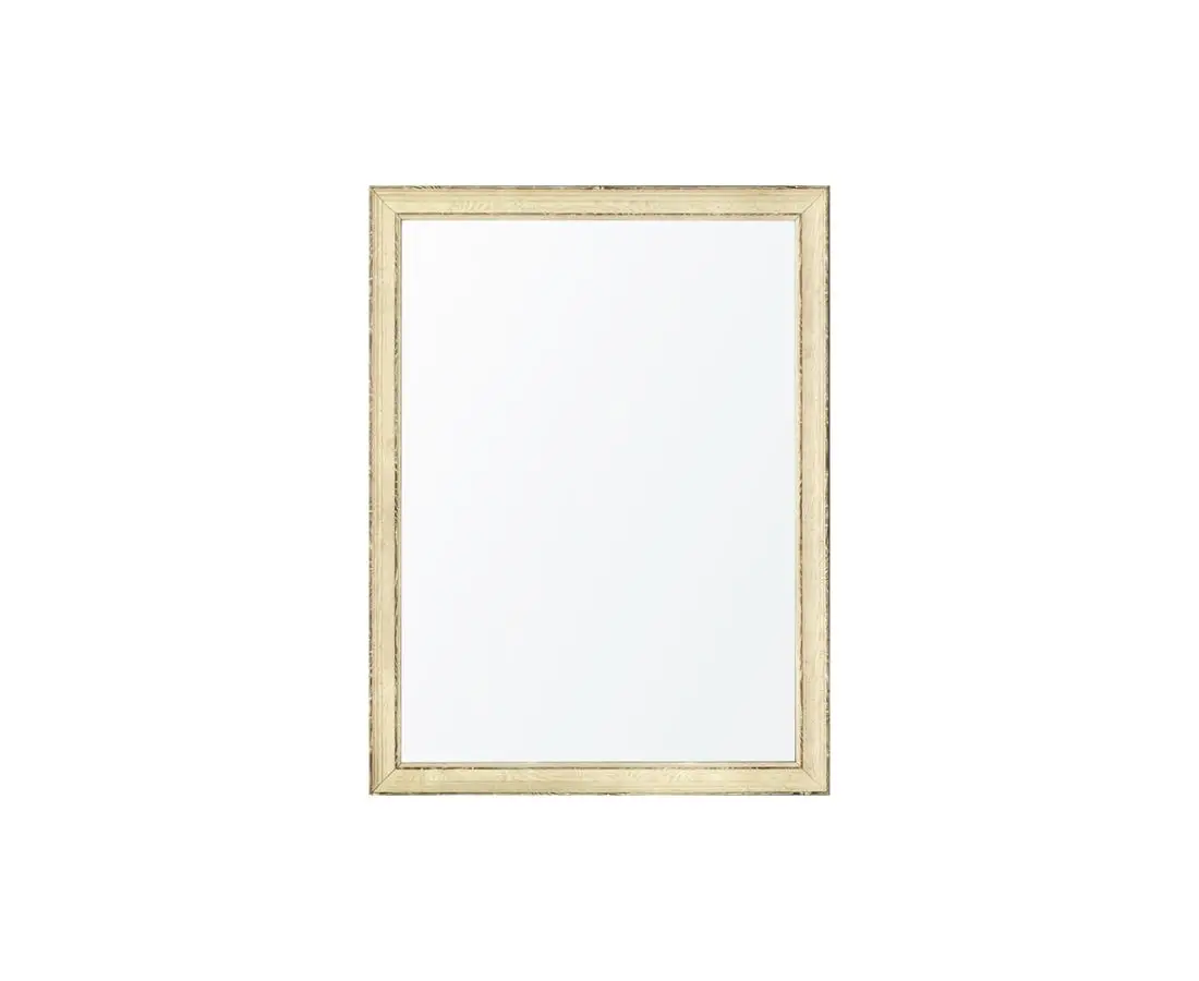 Зеркало для ванной 80*60 с деревянными уголками GY-7069