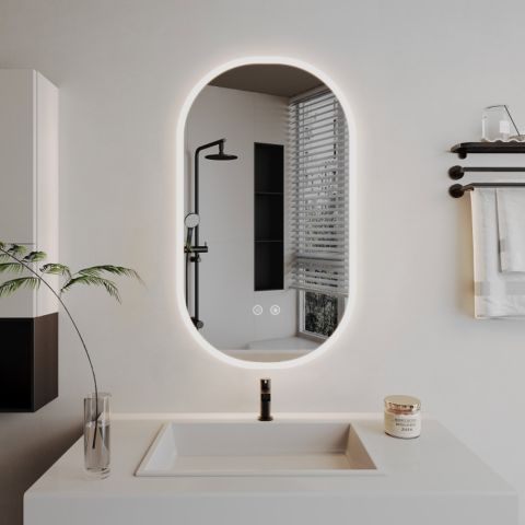 Зеркало для ванной с подсветкой LED-325-3 70*90 — фото 2