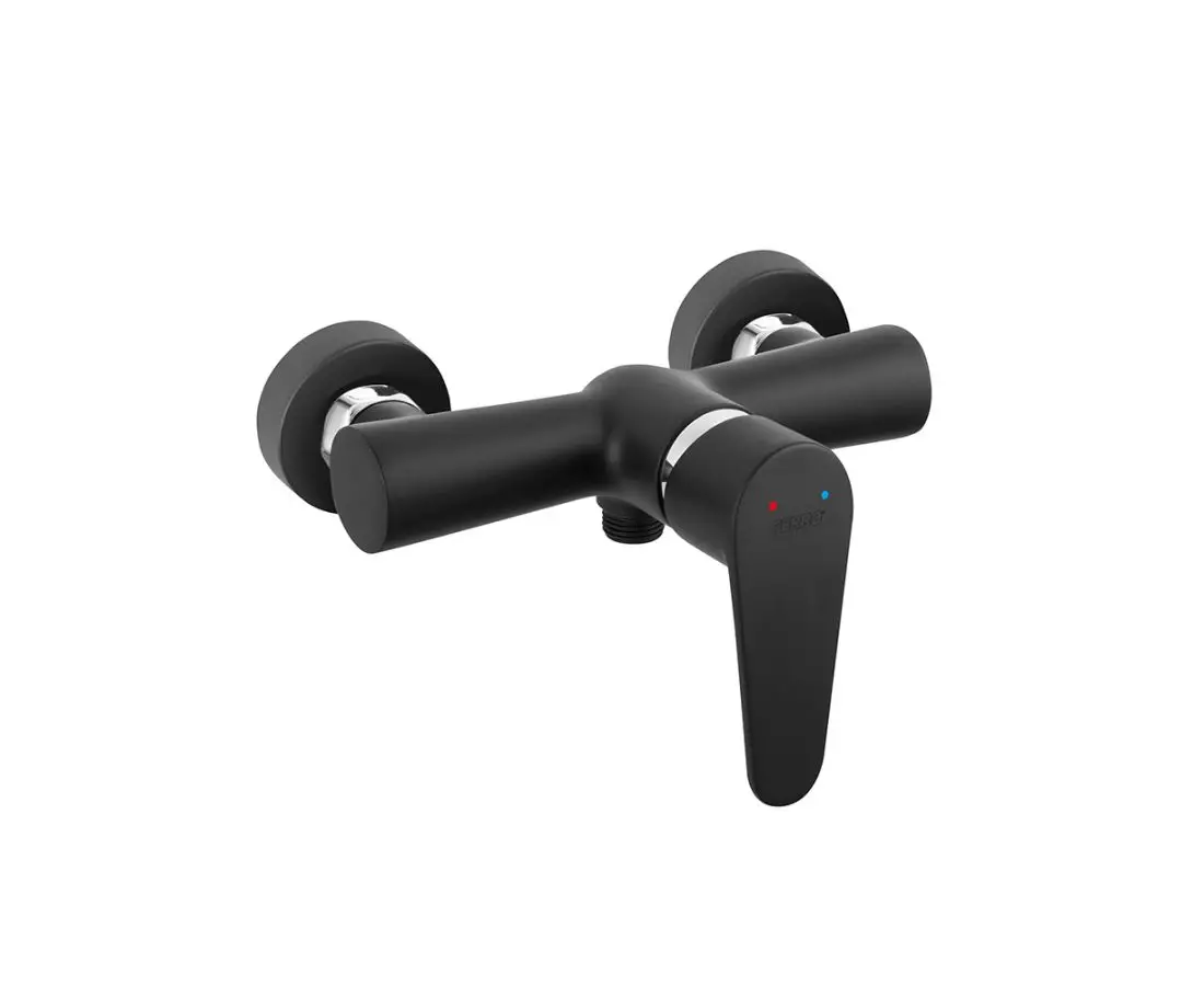 Смеситель для душа черный ALGEO BAG7BL — фото 1