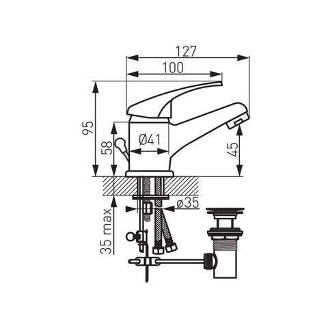 Смеситель для полотенец BASIC BBC2 — фото 2