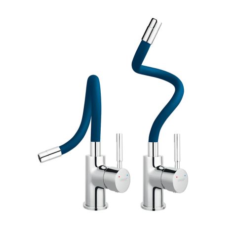 Смеситель кухонный синий ZUMBA BZA4L — фото 2