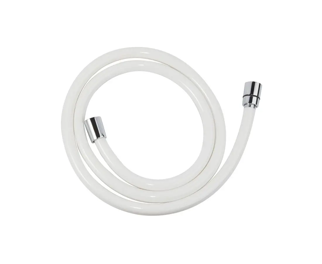 Душевая труба пластиковая, белая 150 см Ш42