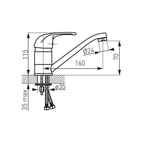 Смеситель для полотенец VASTO BVA2A — фото 2