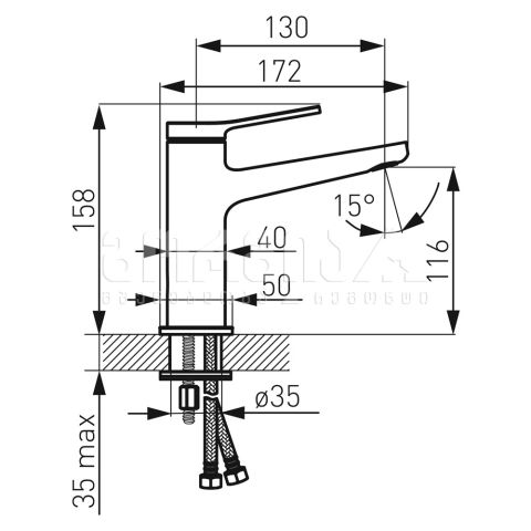 Смеситель для полотенец STRATOS BSC2 — фото 3