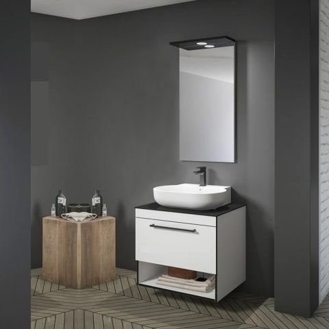 Комплект мебели для ванной КНИДОС 70 см БЕЛЫЙ — фото 2